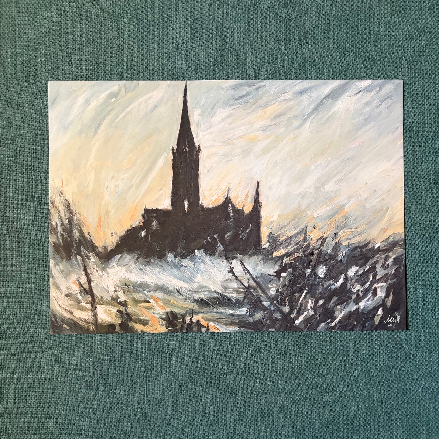 A View of Salisbury Cathedral III signed art print