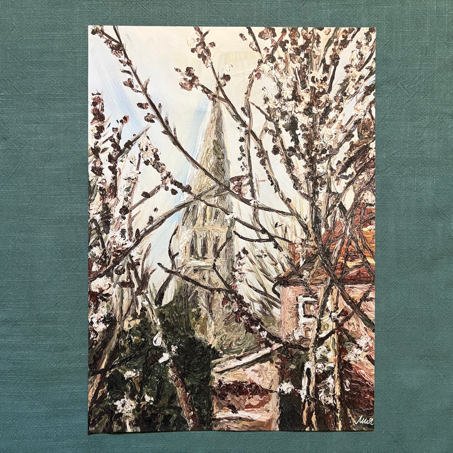 A View of Salisbury Cathedral V signed art print