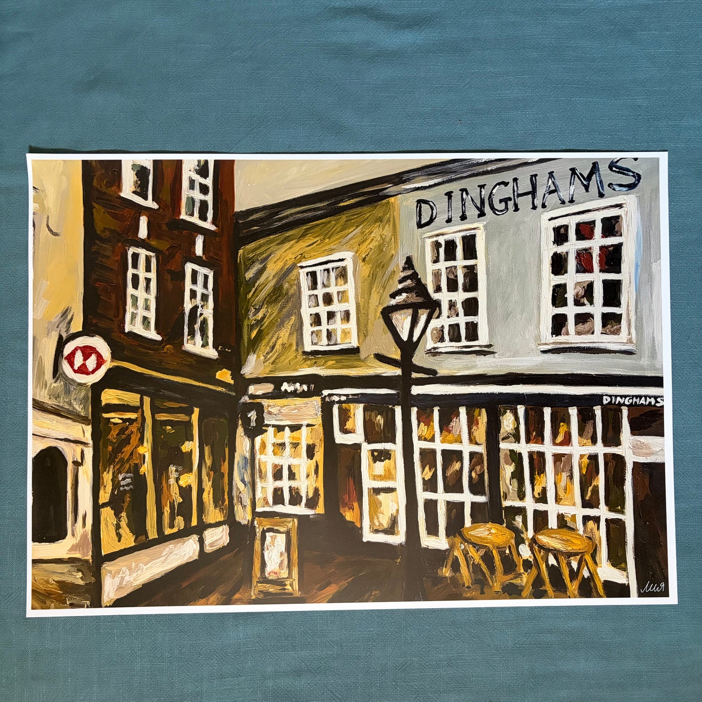 Market Walk, Salisbury signed art print
