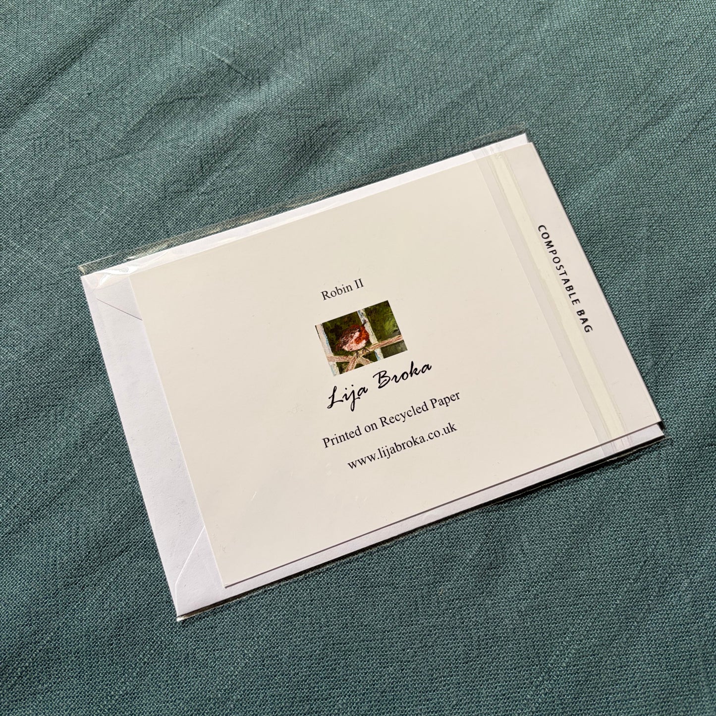 Robin II greeting card