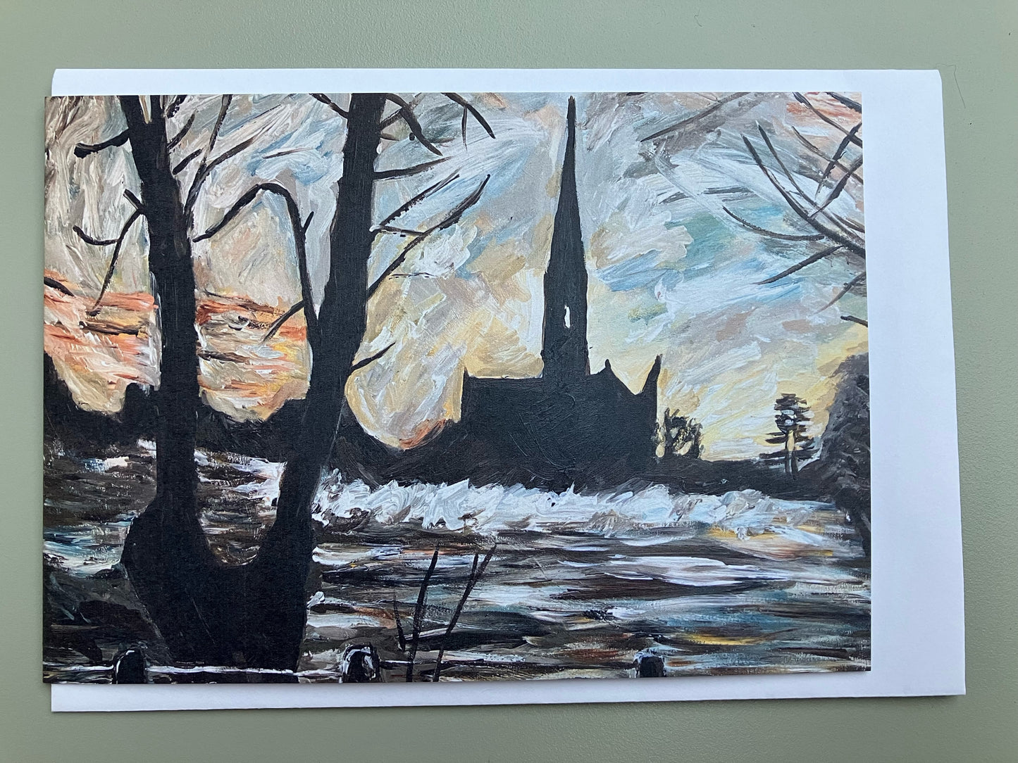 A View of Salisbury Cathedral I A6 card