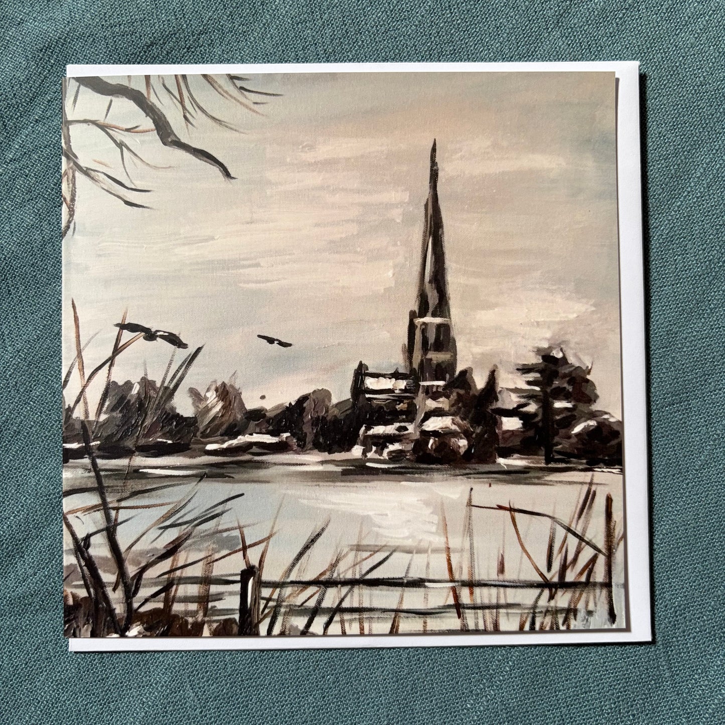 A View of Salisbury Cathedral VII greeting card