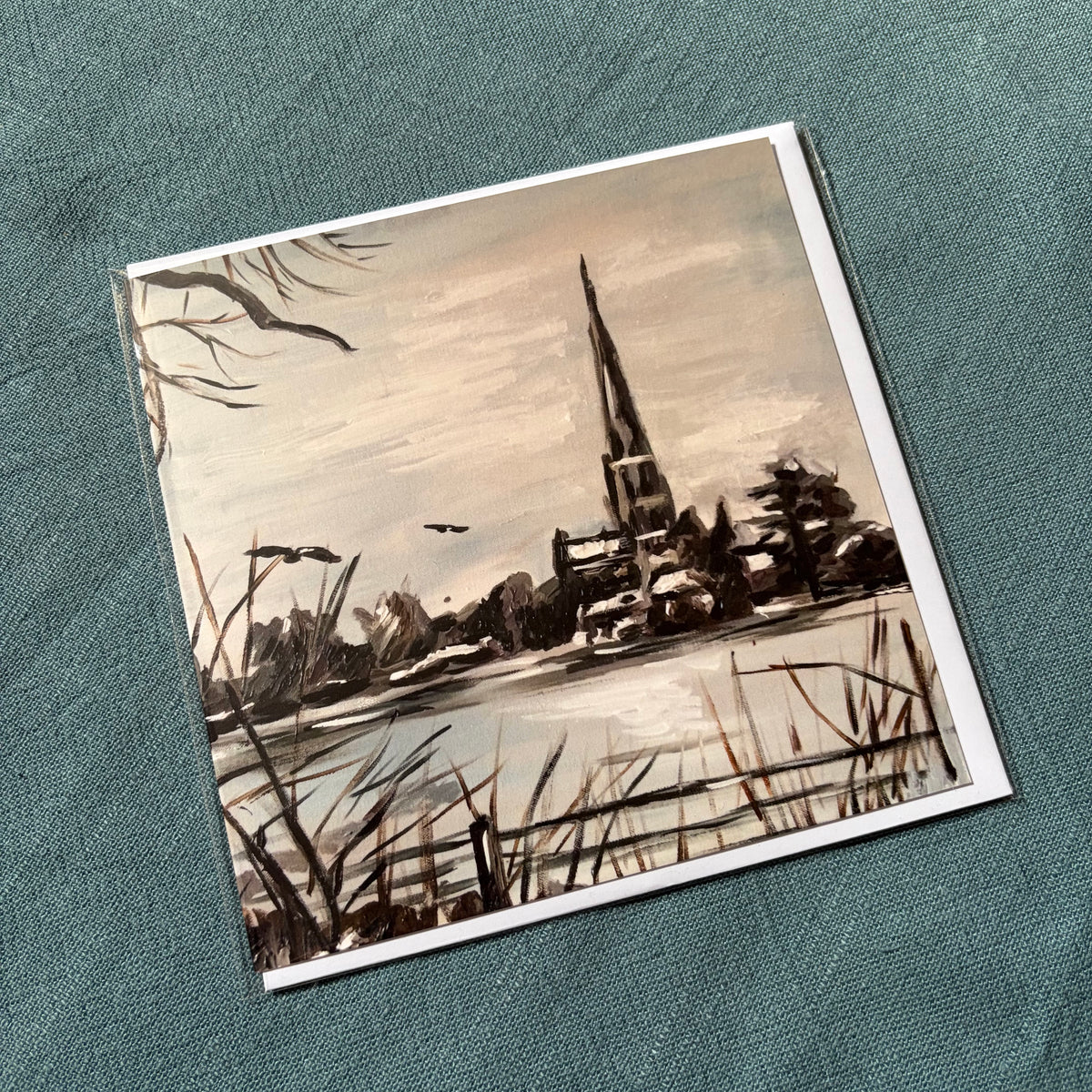 A View of Salisbury Cathedral VII greeting card