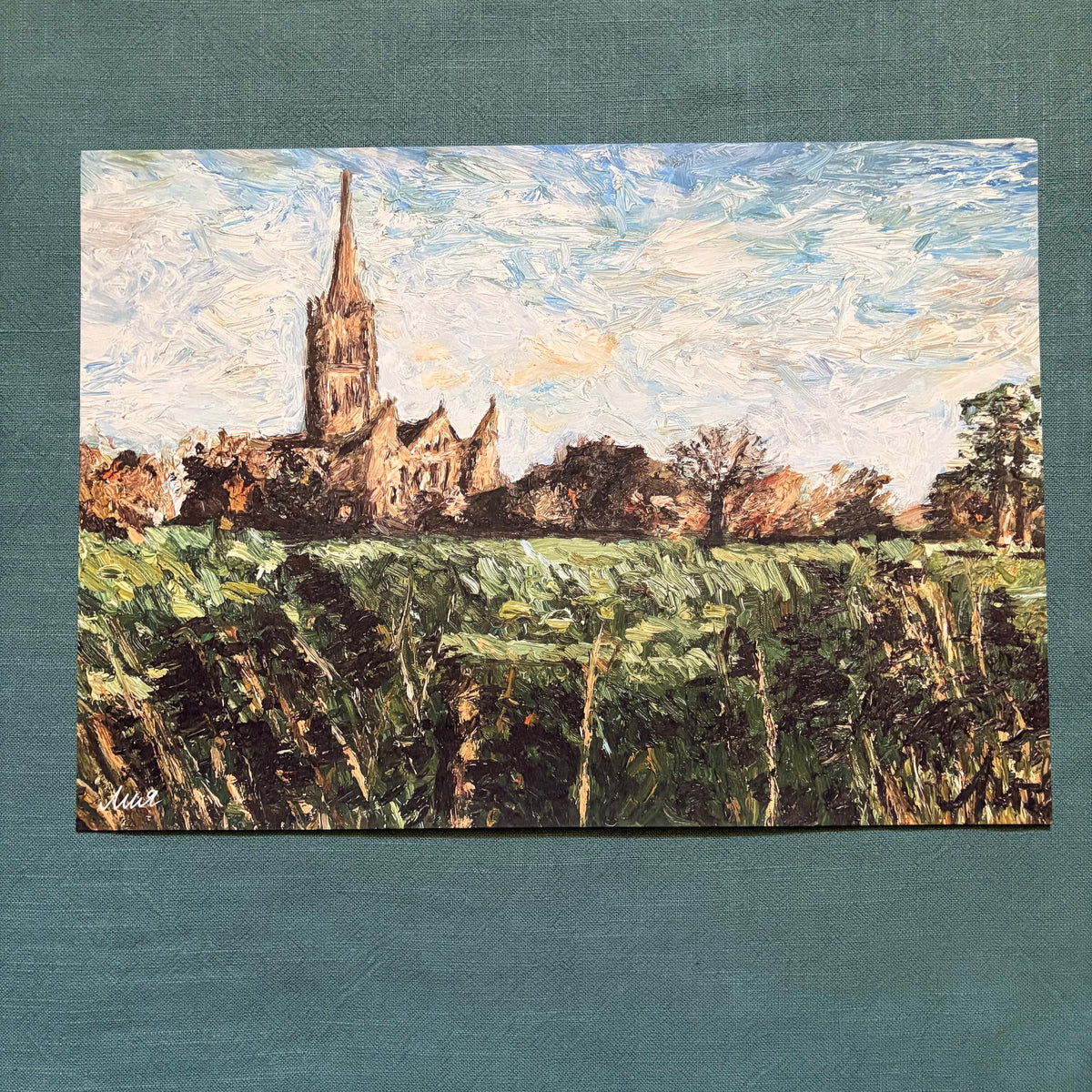 A View of Salisbury Cathedral II signed art print