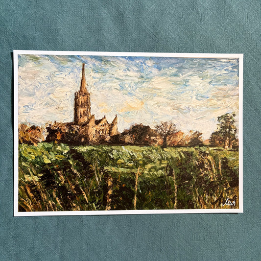 A View of Salisbury Cathedral II signed art print