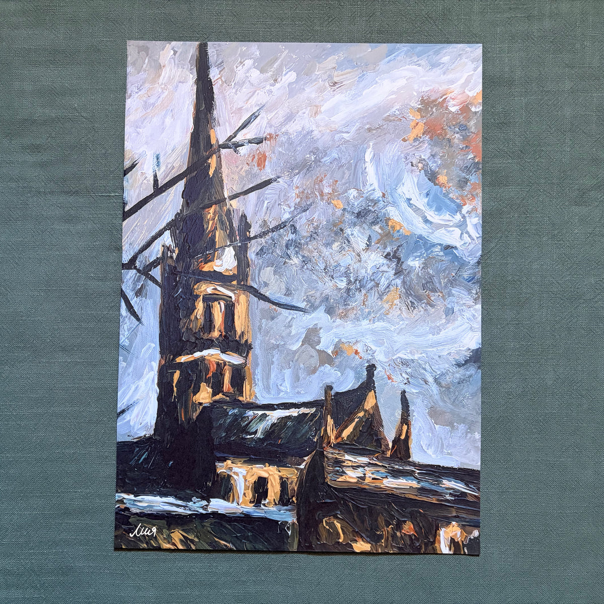 A View of Salisbury Cathedral VI signed art print