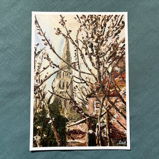 A View of Salisbury Cathedral V signed art print