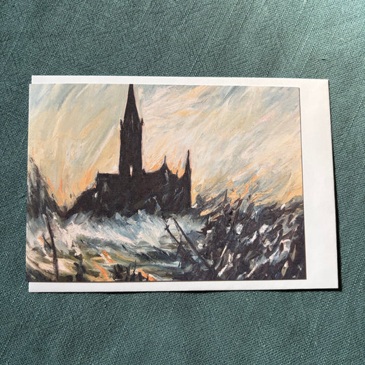 A View of Salisbury Cathedral III greeting card
