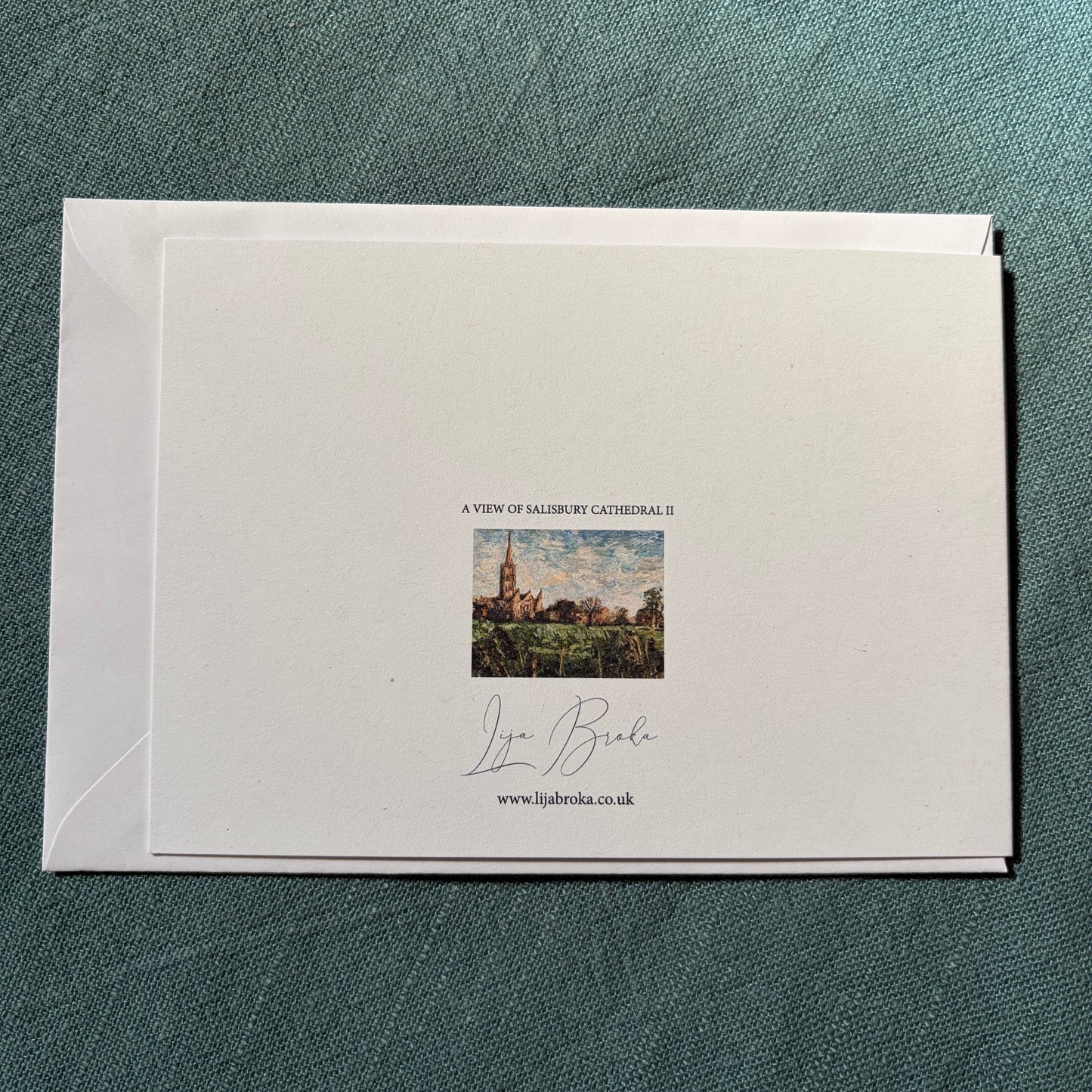 A View of Salisbury Cathedral II greeting card