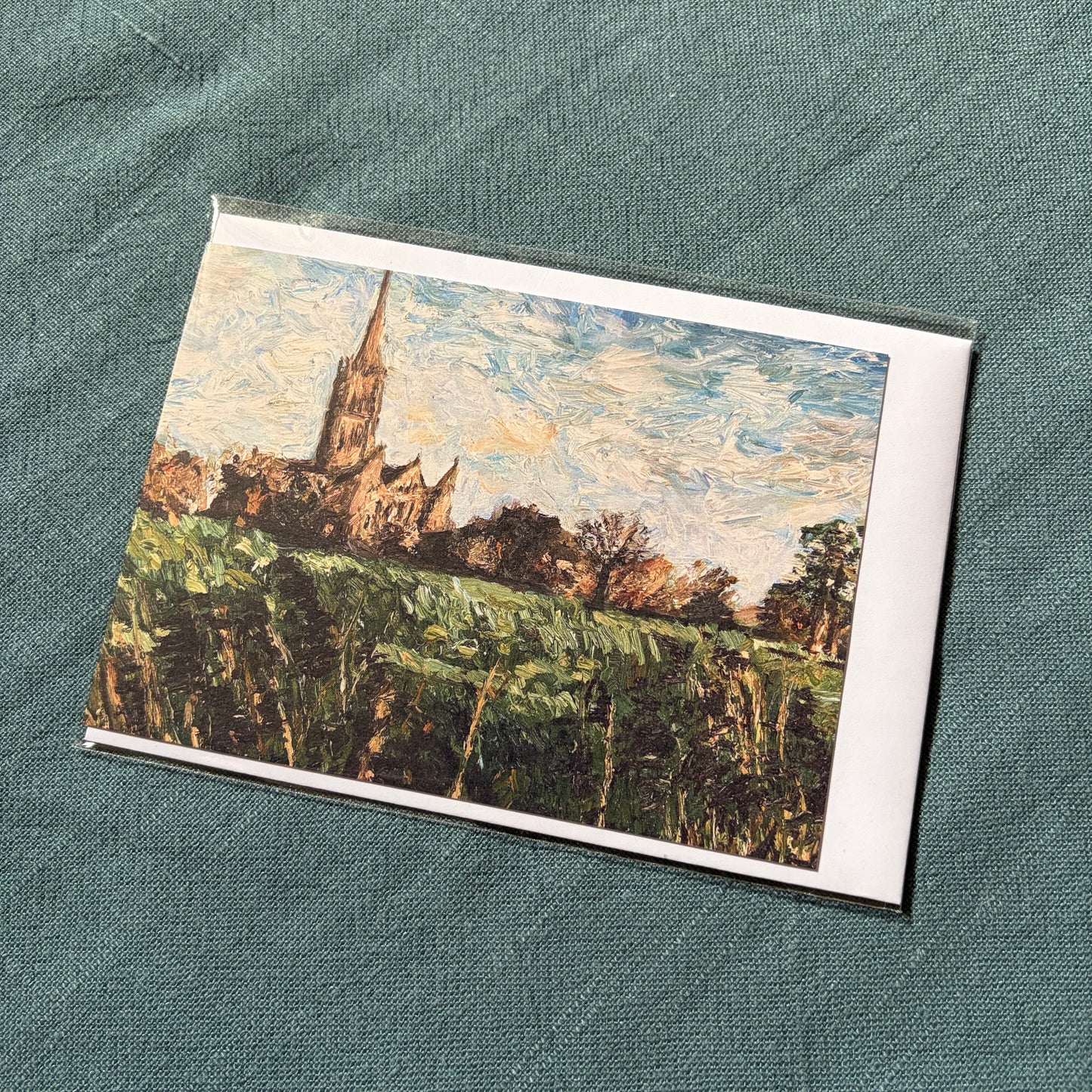 A View of Salisbury Cathedral II greeting card