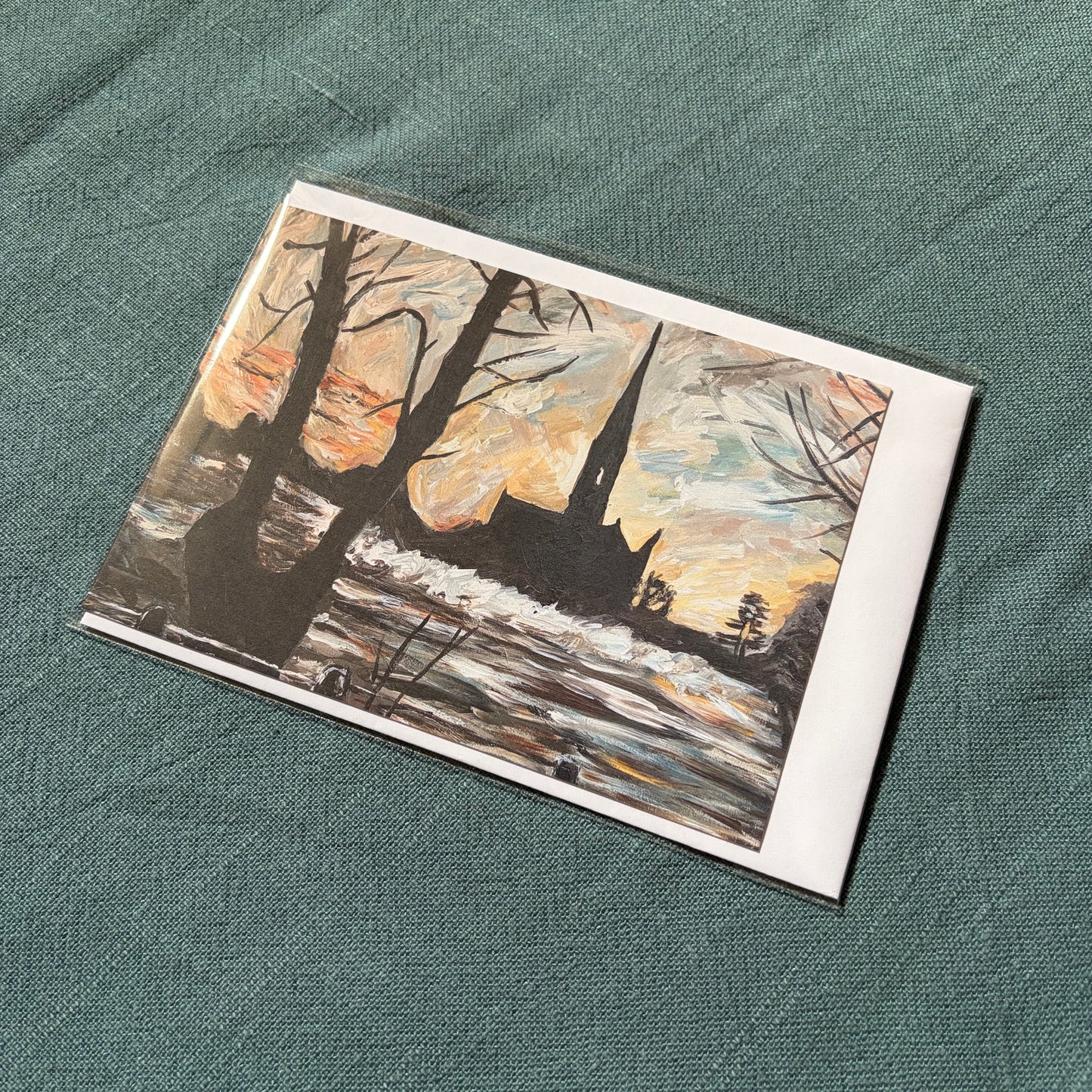 A View of Salisbury Cathedral I greeting card