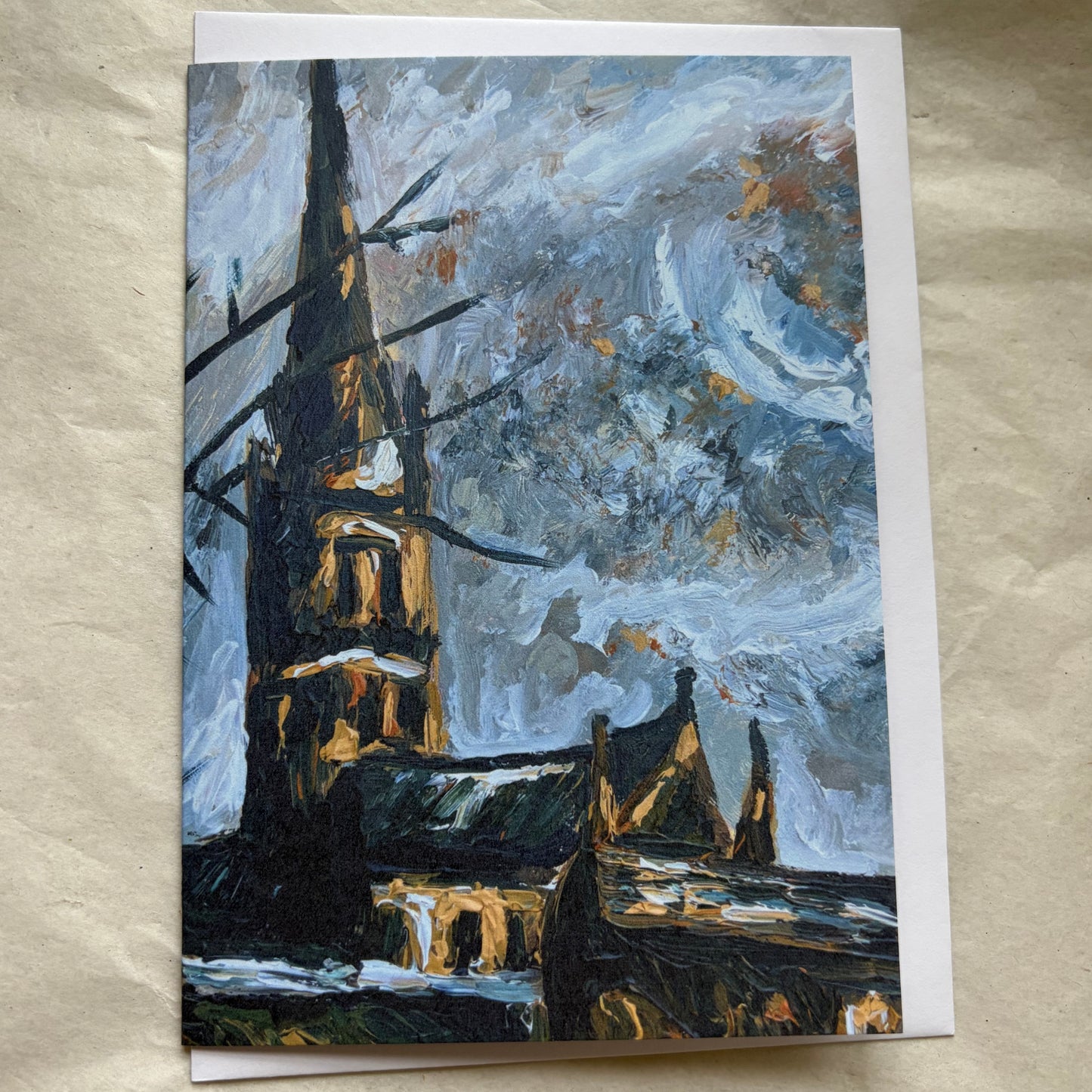 A View of Salisbury Cathedral VI greeting card