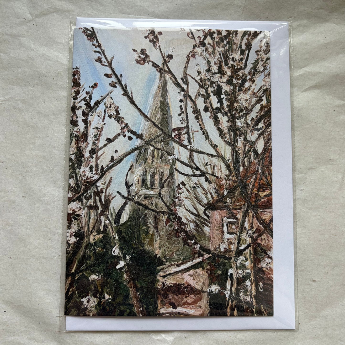 A View of Salisbury Cathedral V greeting card