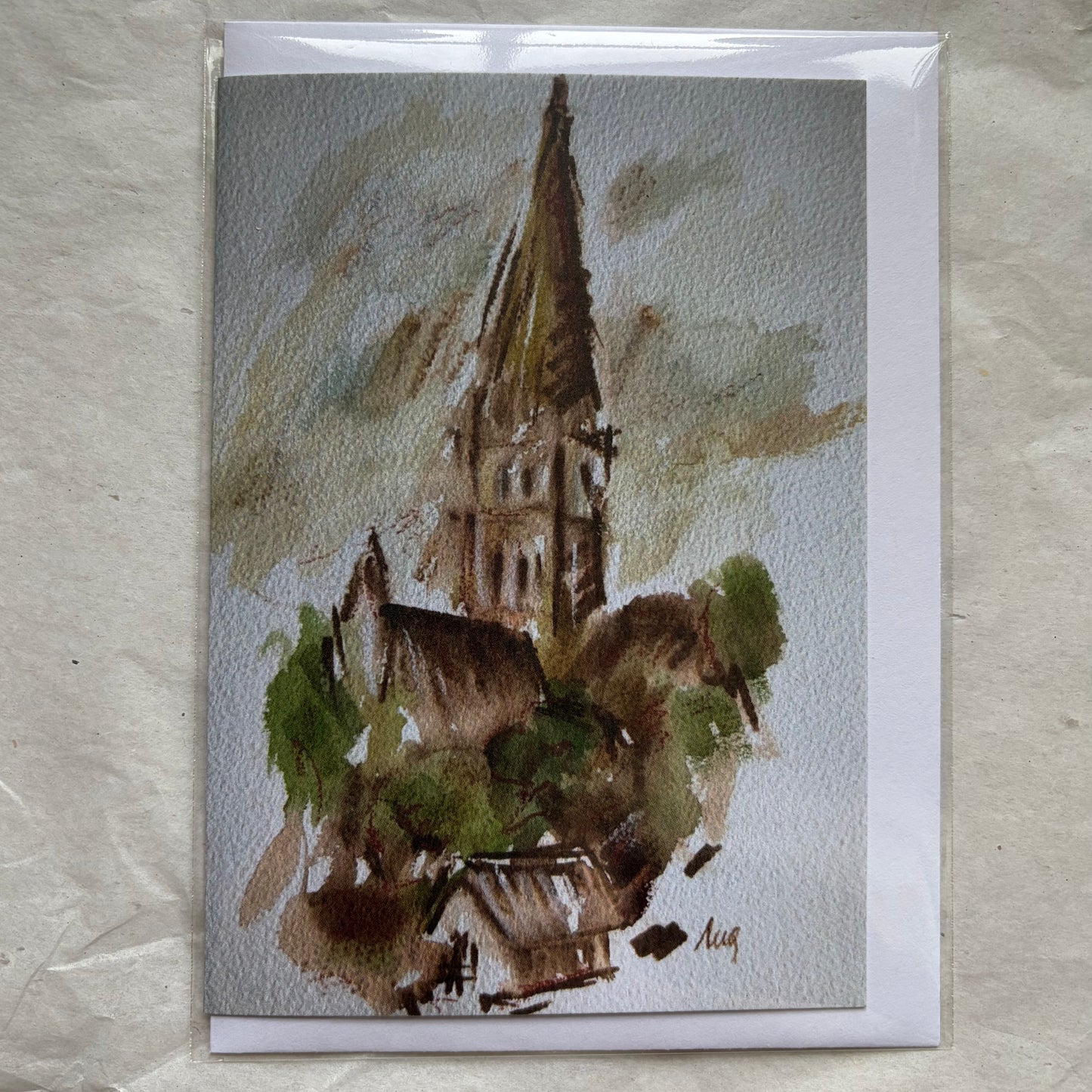 A View of Salisbury Cathedral IV greeting card