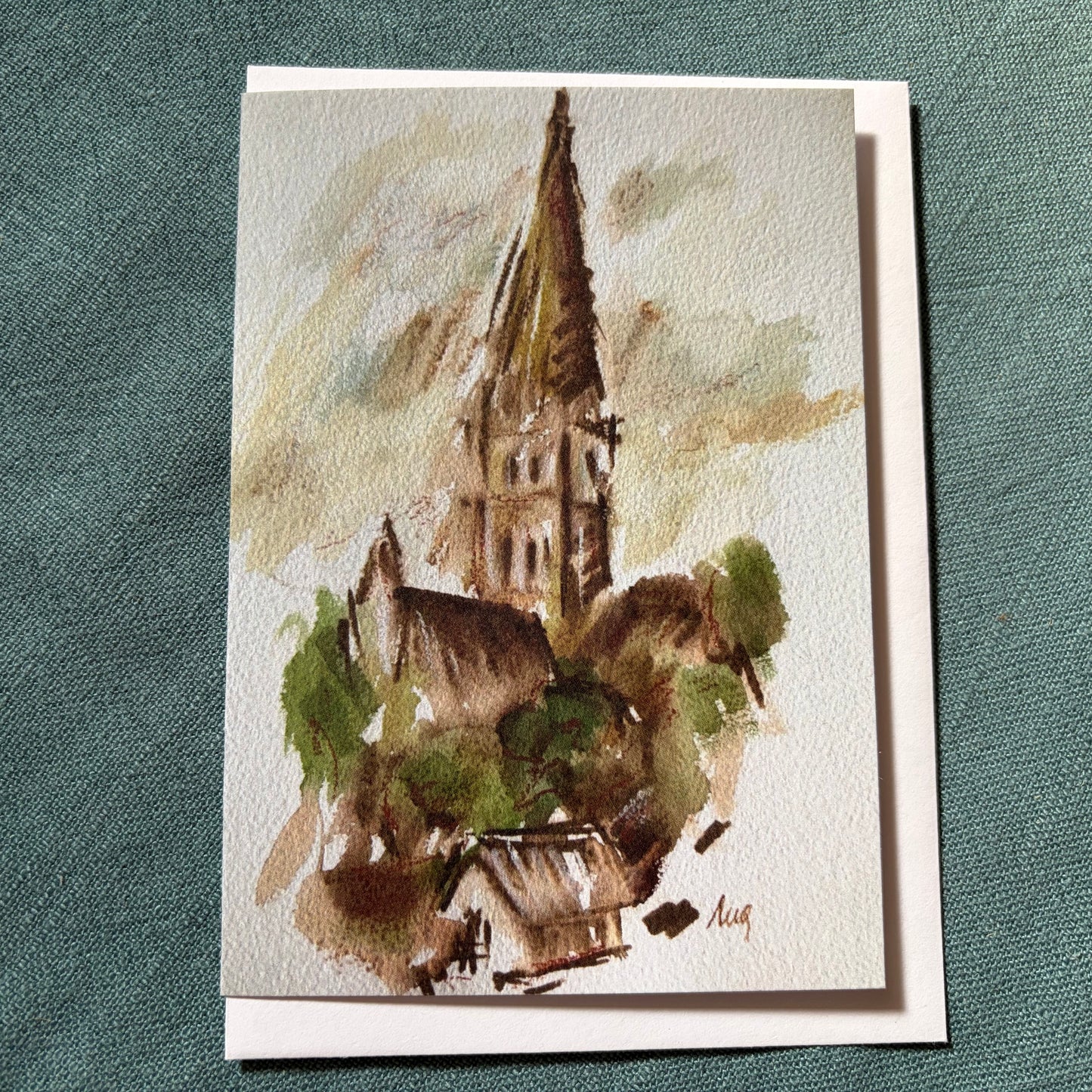 A View of Salisbury Cathedral IV greeting card