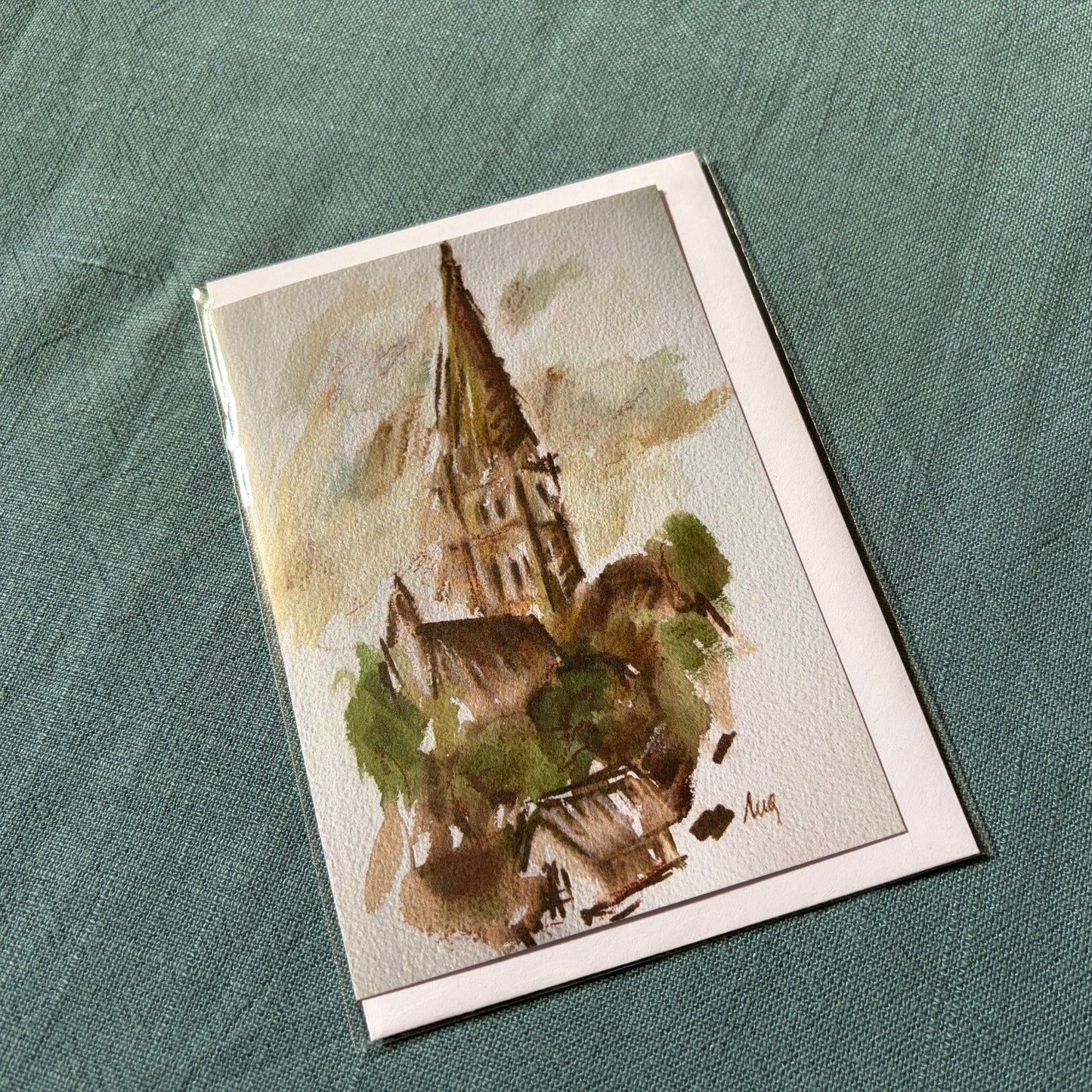 A View of Salisbury Cathedral IV greeting card