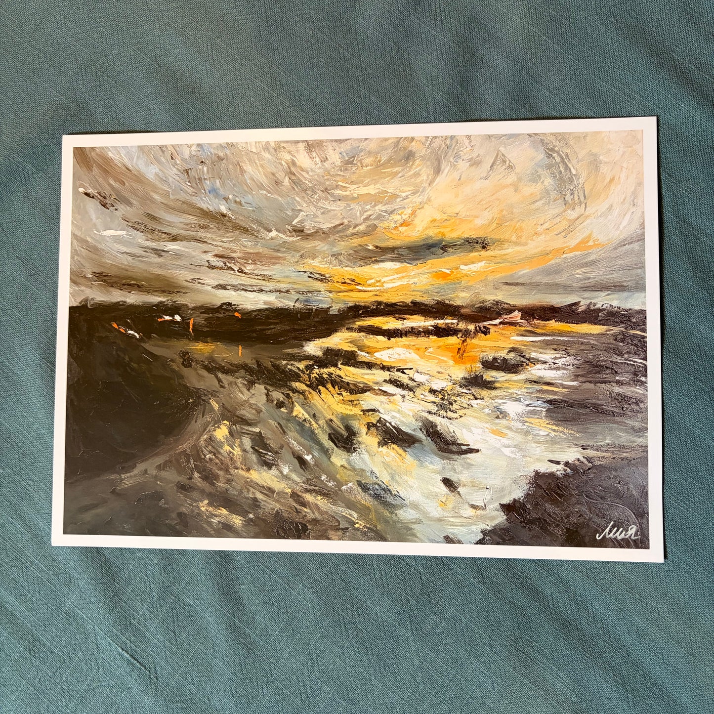 River Allen, Wimborne, Dorset signed art print