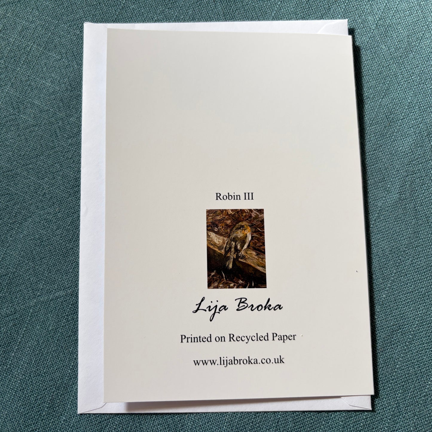Robin III greeting card