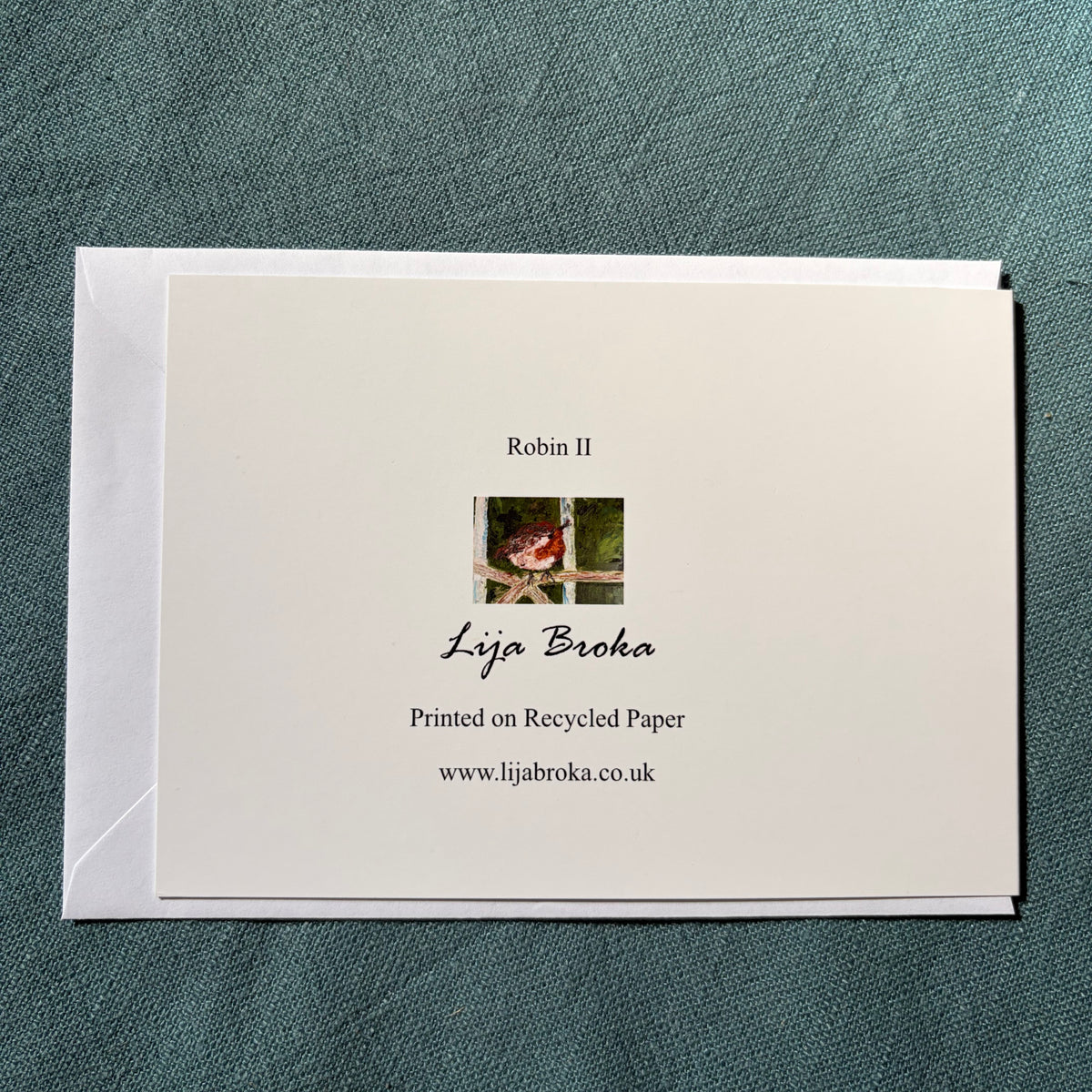 Robin II greeting card