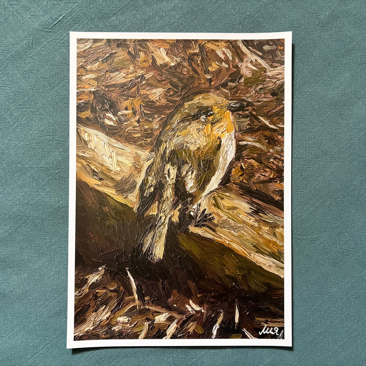 Robin III signed art print