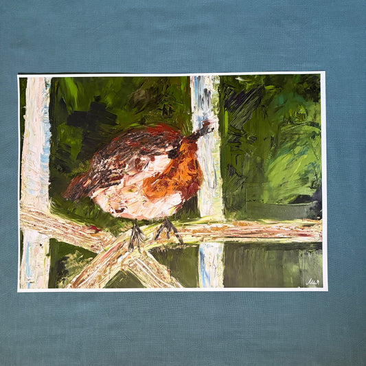 Robin II signed art print