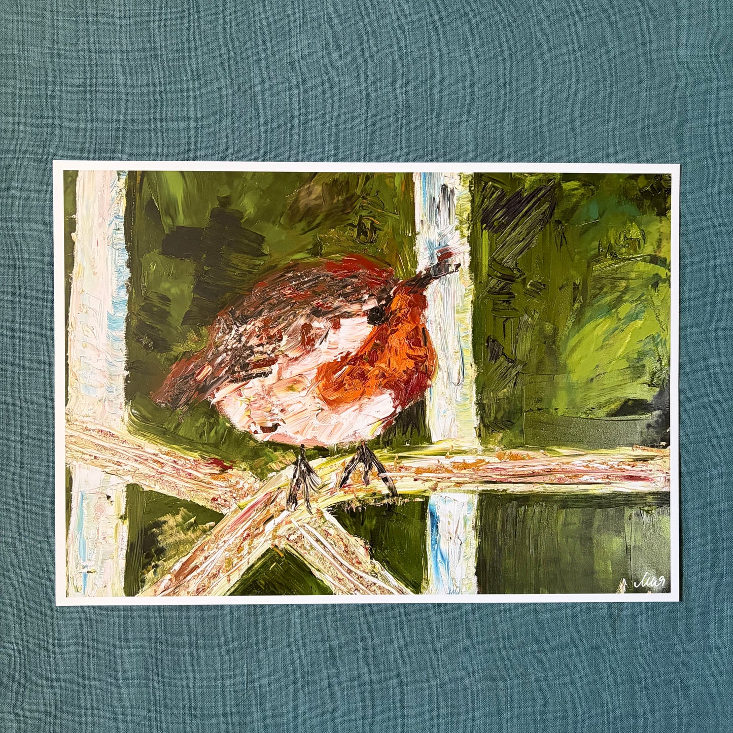 Robin II signed art print