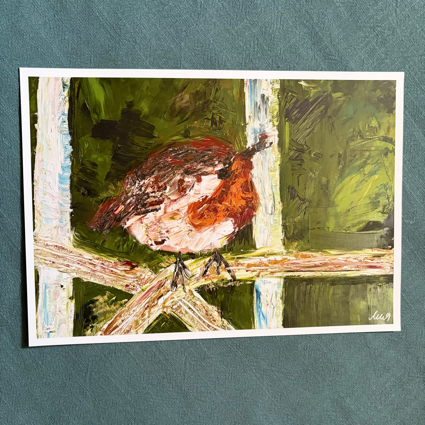 Robin II signed art print