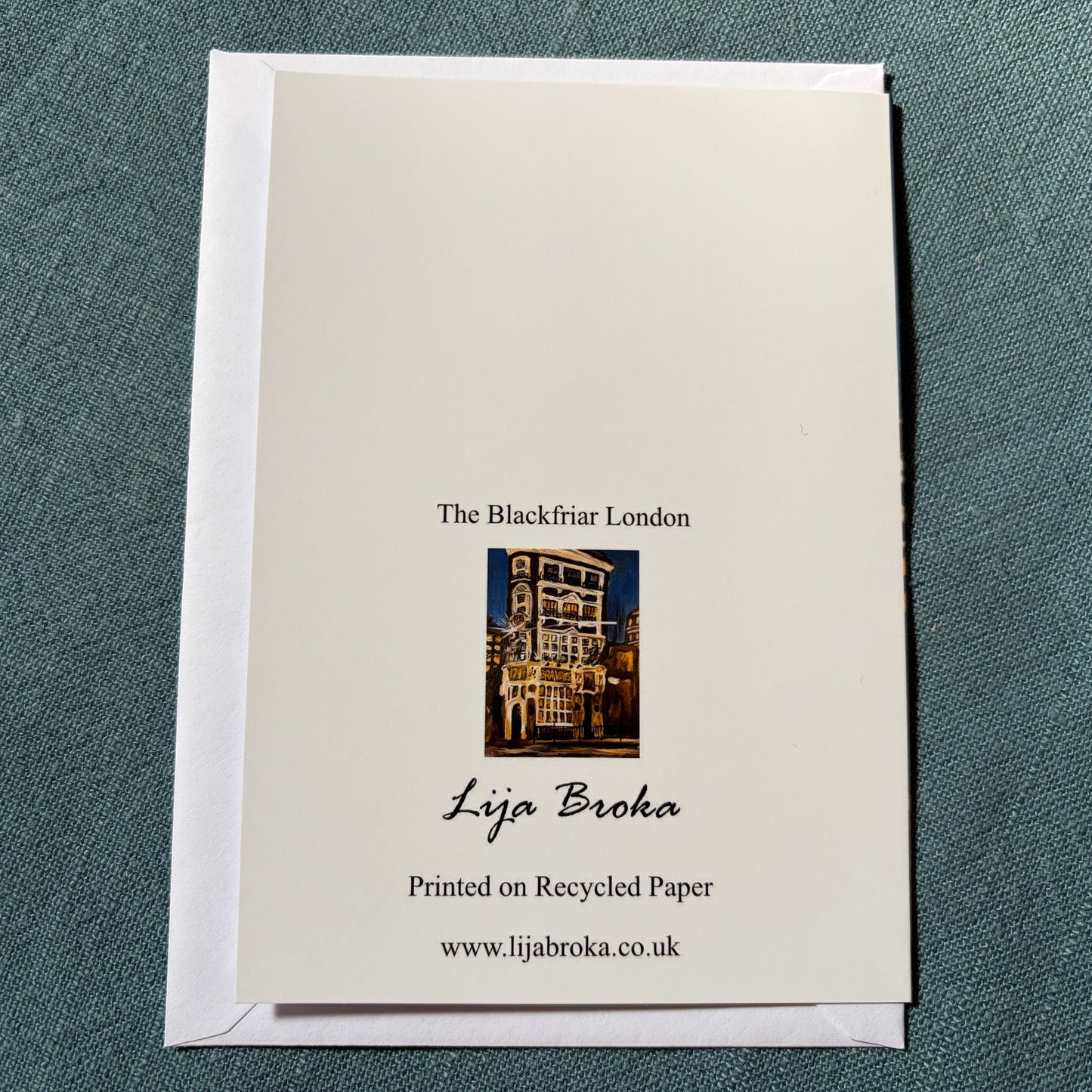 The Blackfriar, London greeting card