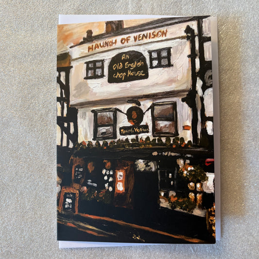 The Haunch of Venison, Salisbury greeting card