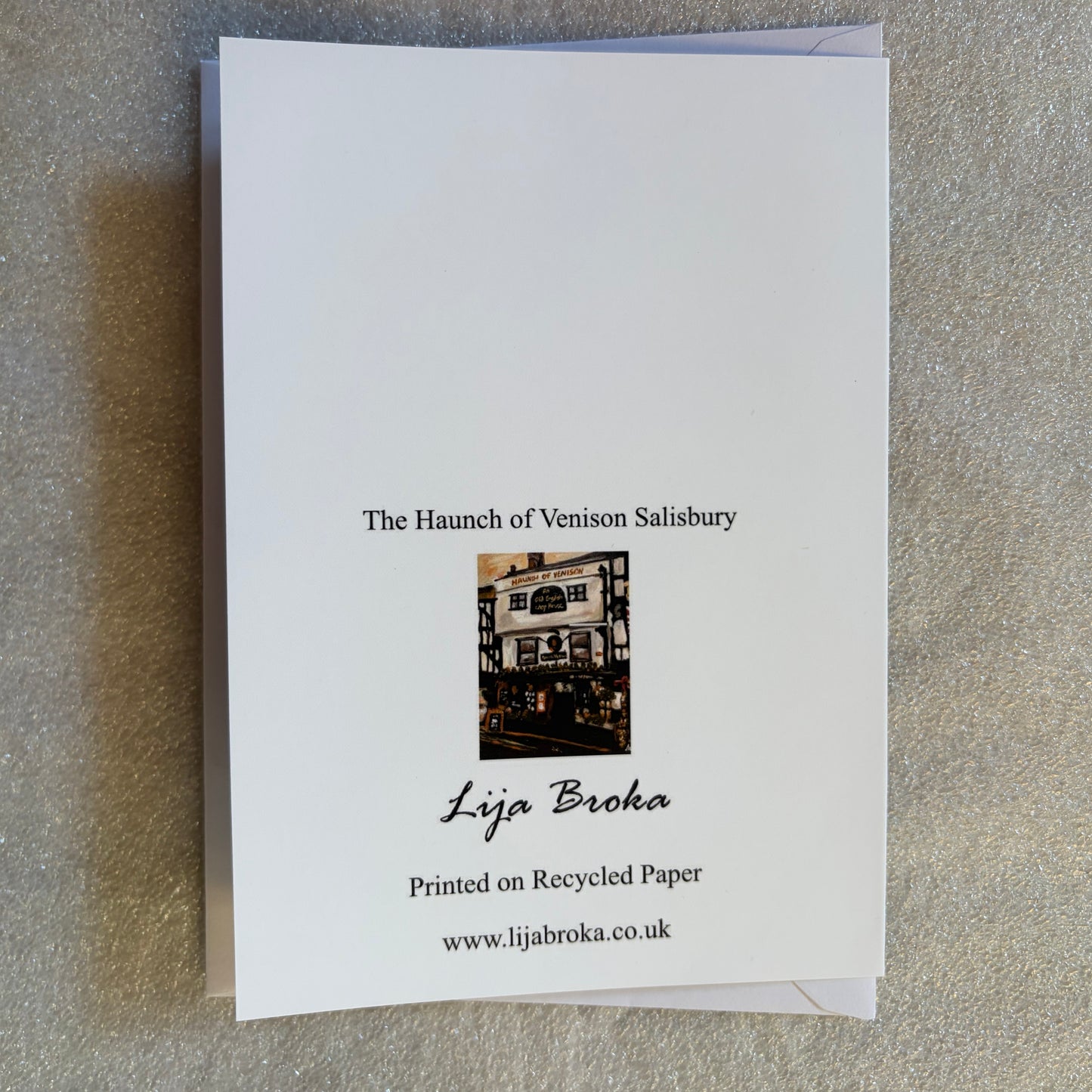 The Haunch of Venison, Salisbury greeting card