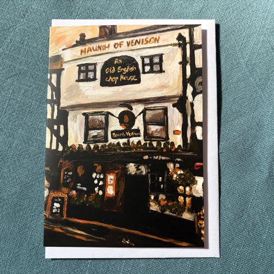 The Haunch of Venison, Salisbury greeting card