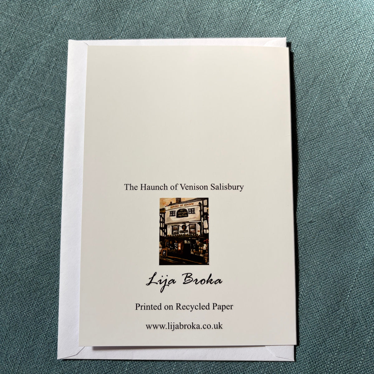 The Haunch of Venison, Salisbury greeting card