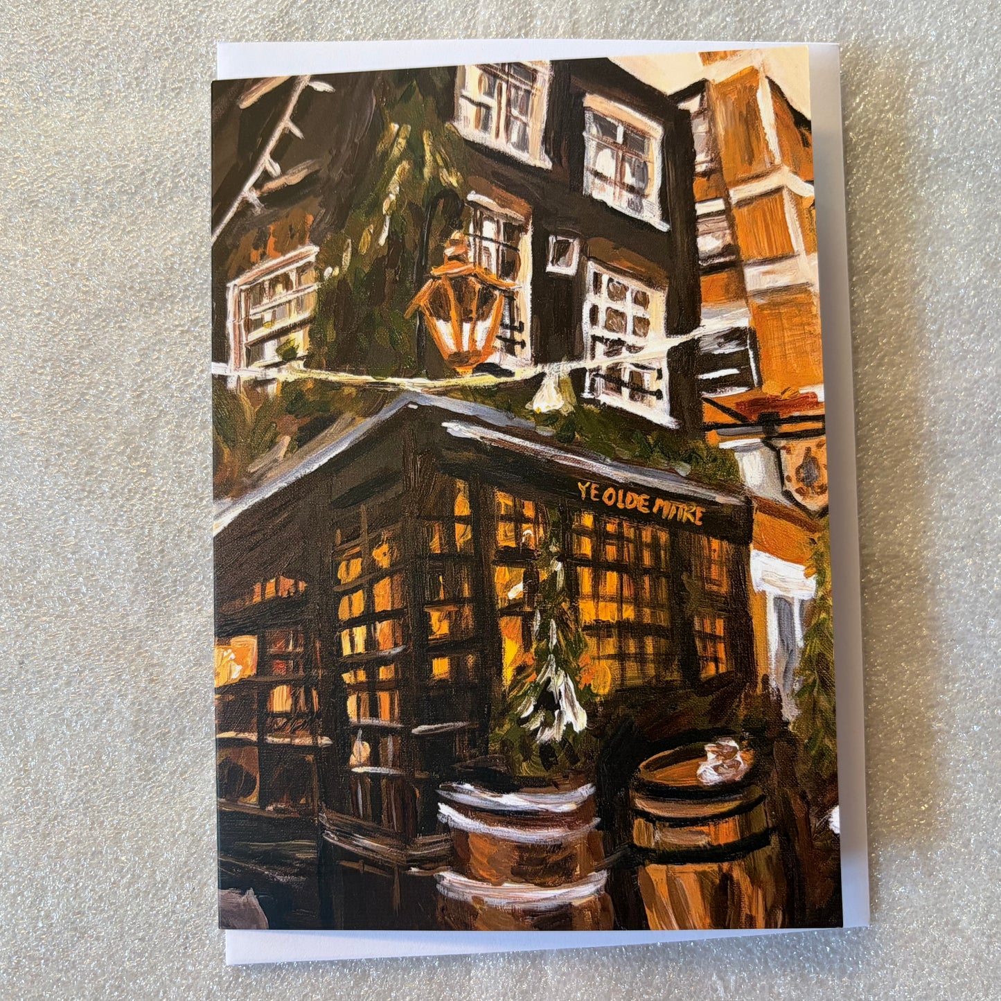 Ye Olde Mitre, London greeting card
