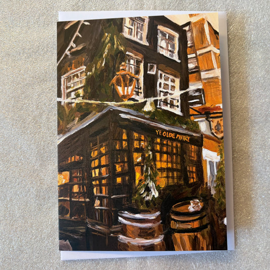 Ye Olde Mitre, London greeting card
