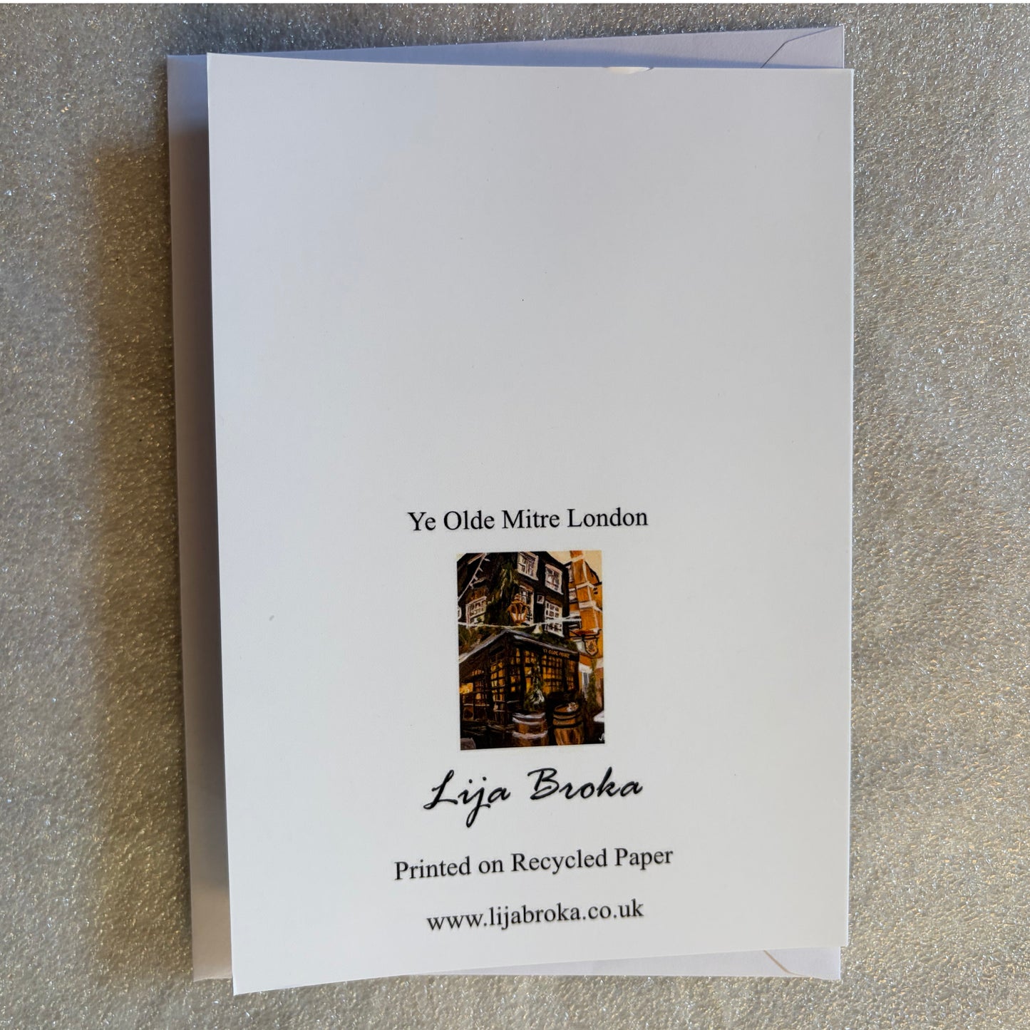 Ye Olde Mitre, London greeting card