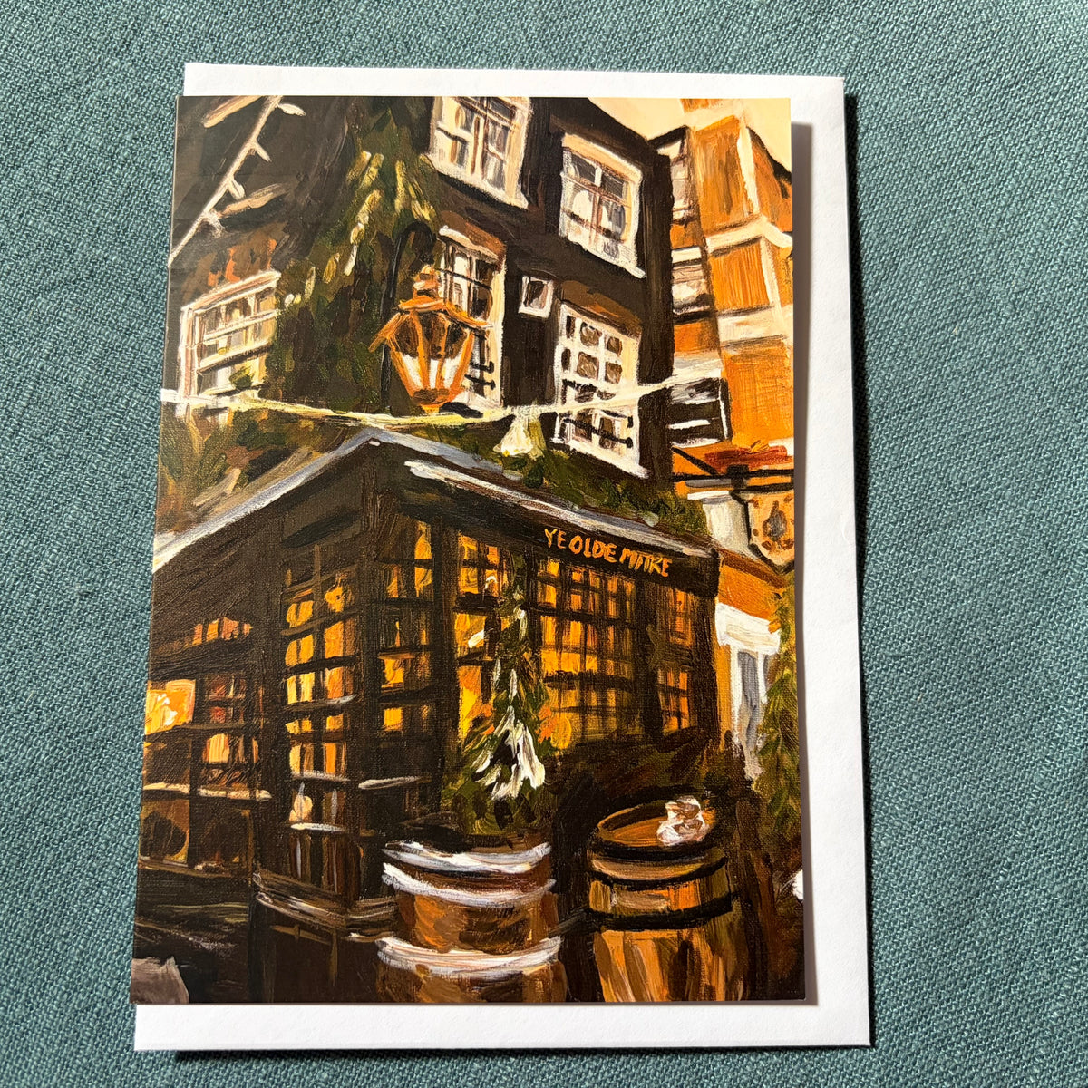 Ye Olde Mitre, London greeting card