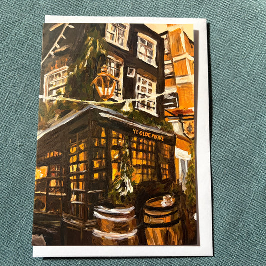 Ye Olde Mitre, London greeting card
