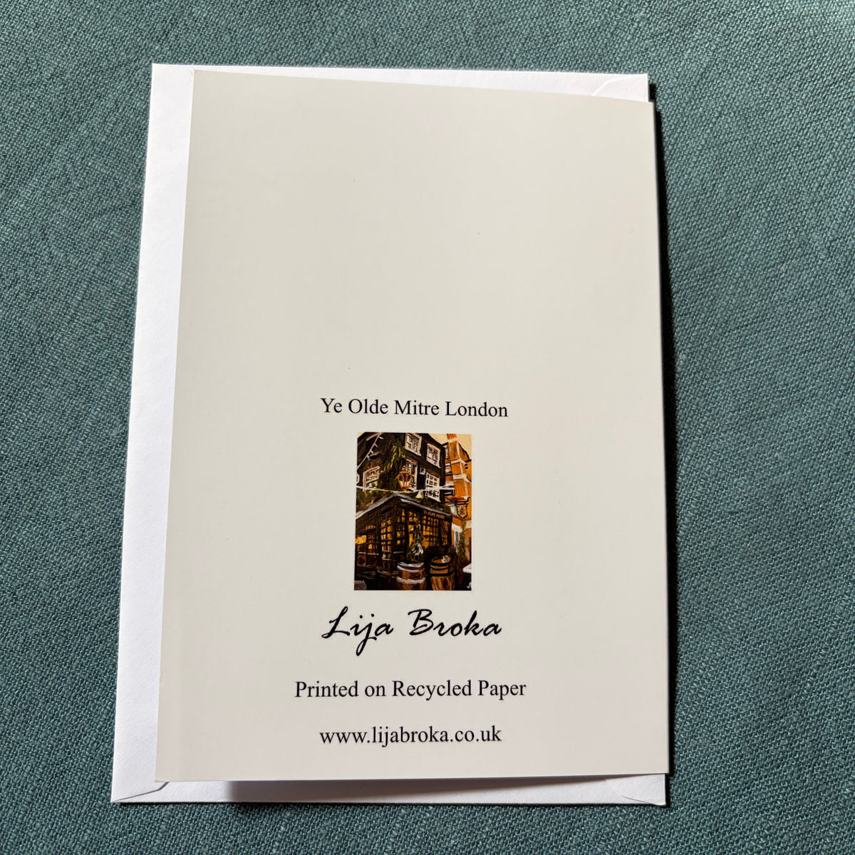 Ye Olde Mitre, London greeting card