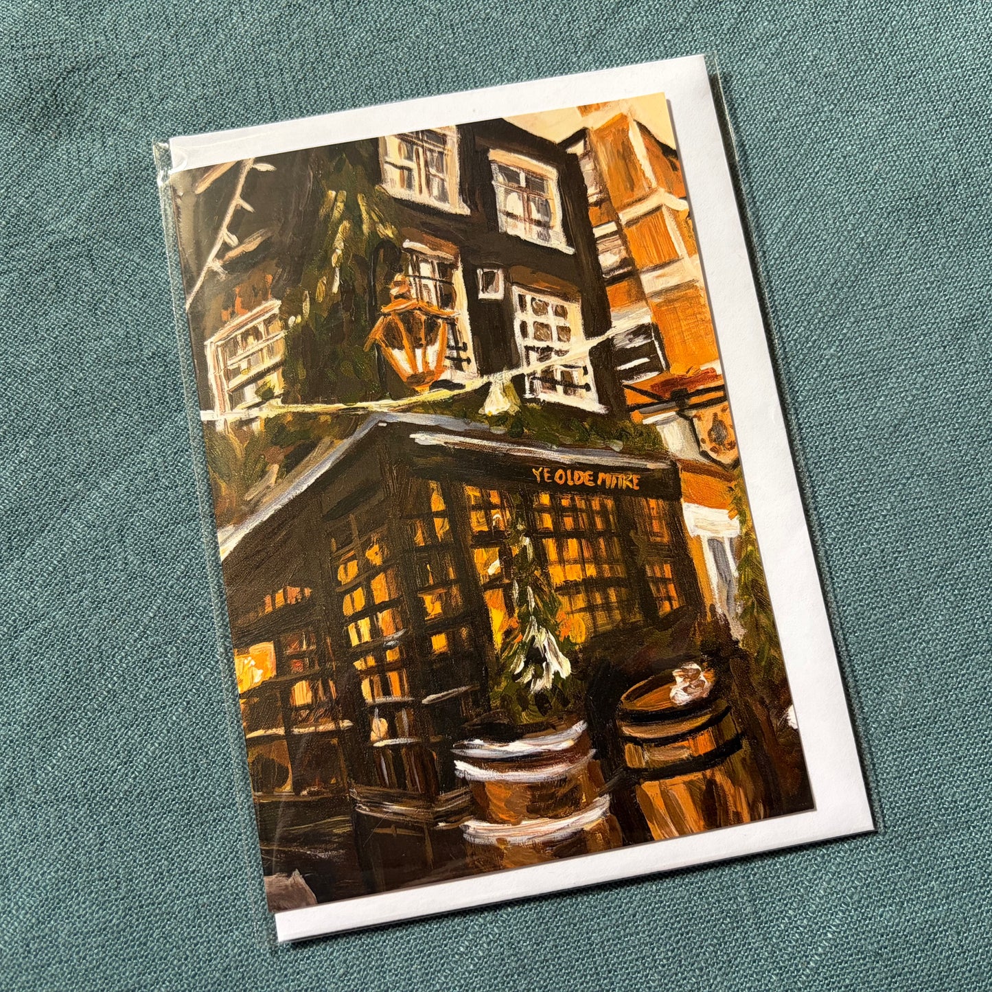 Ye Olde Mitre, London greeting card