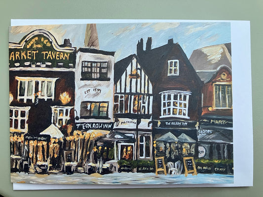 A View of Salisbury Market Square A6 card