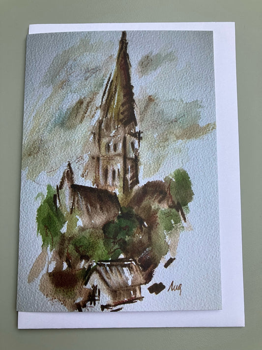 A View of Salisbury Cathedral IV A6 card
