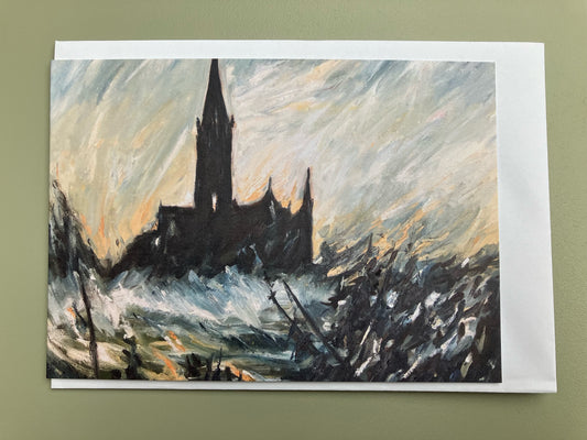 A View of Salisbury Cathedral III A6 card