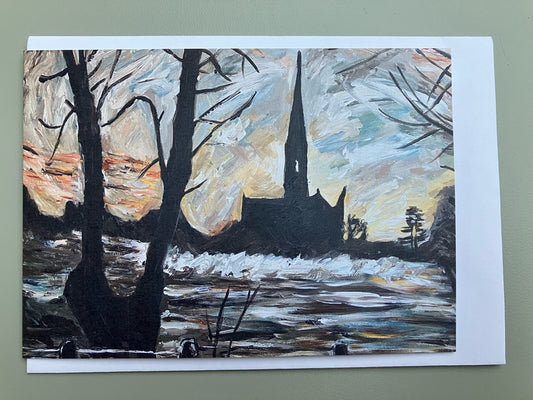 A View of Salisbury Cathedral I A6 card