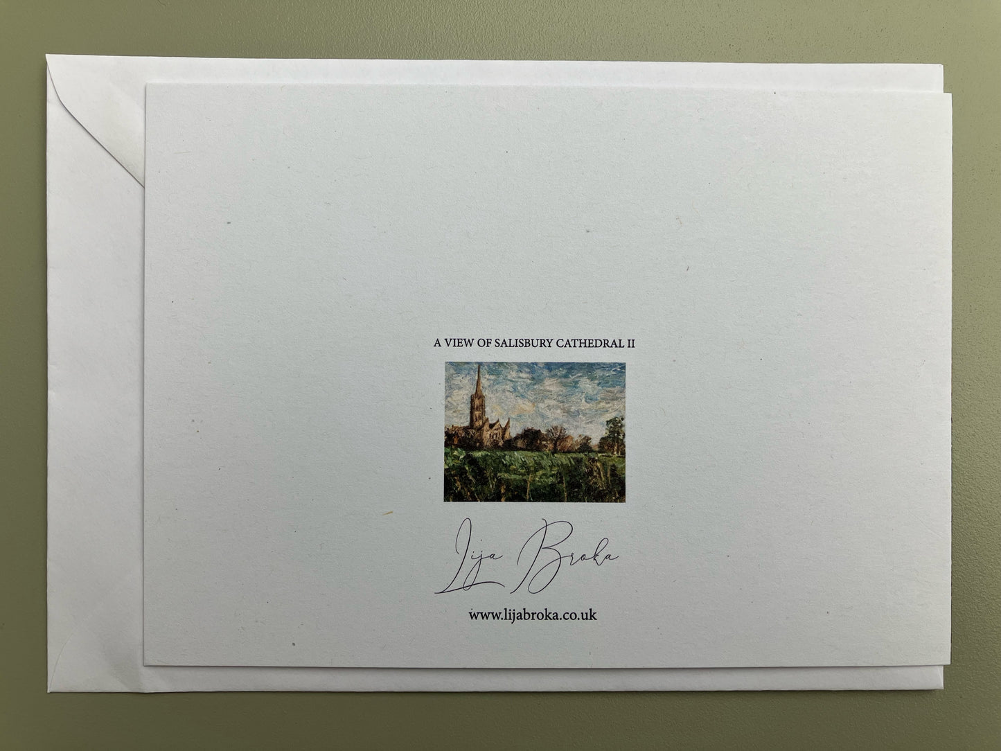 A View of Salisbury Cathedral II A6 card