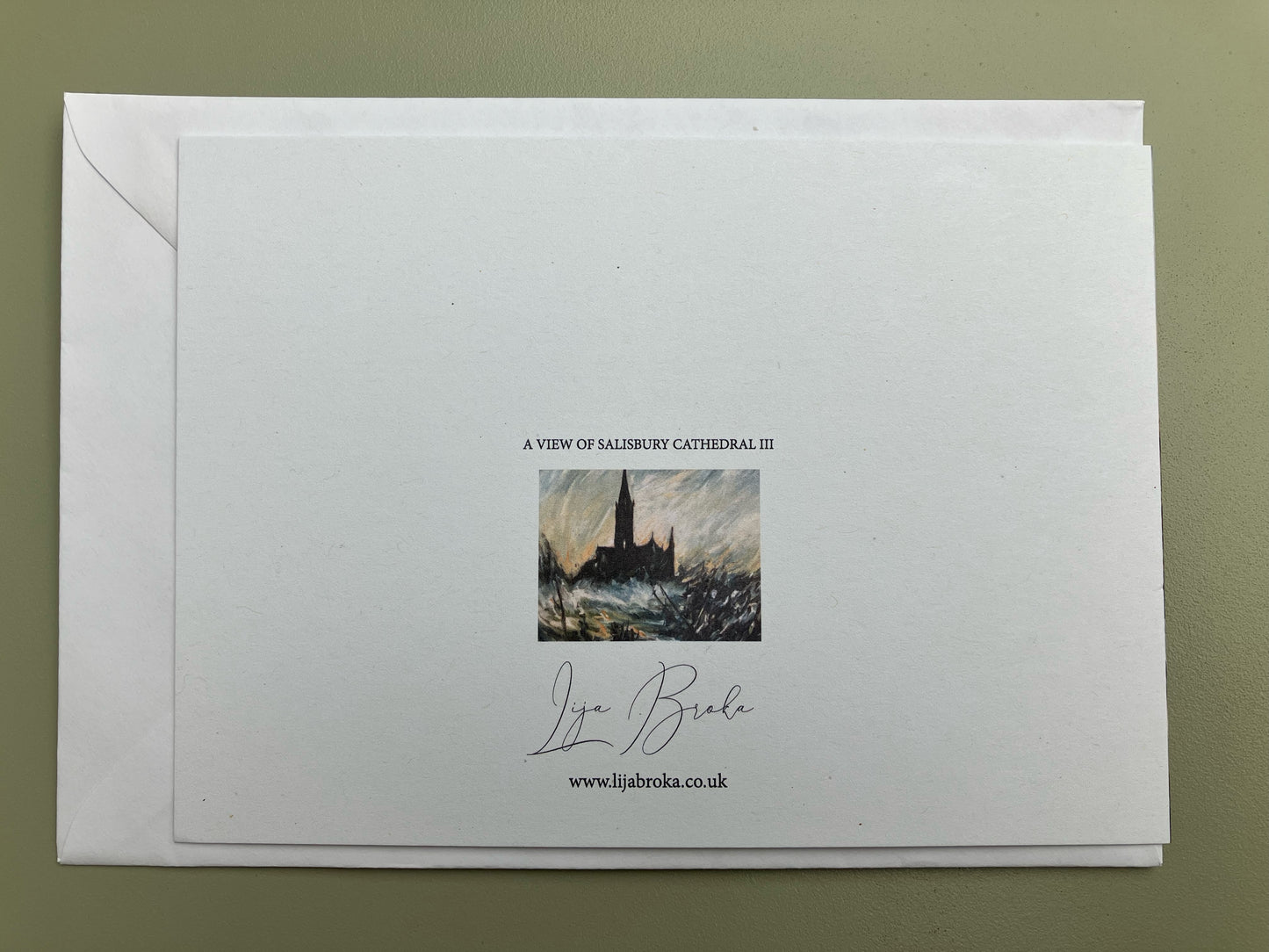 A View of Salisbury Cathedral III A6 card