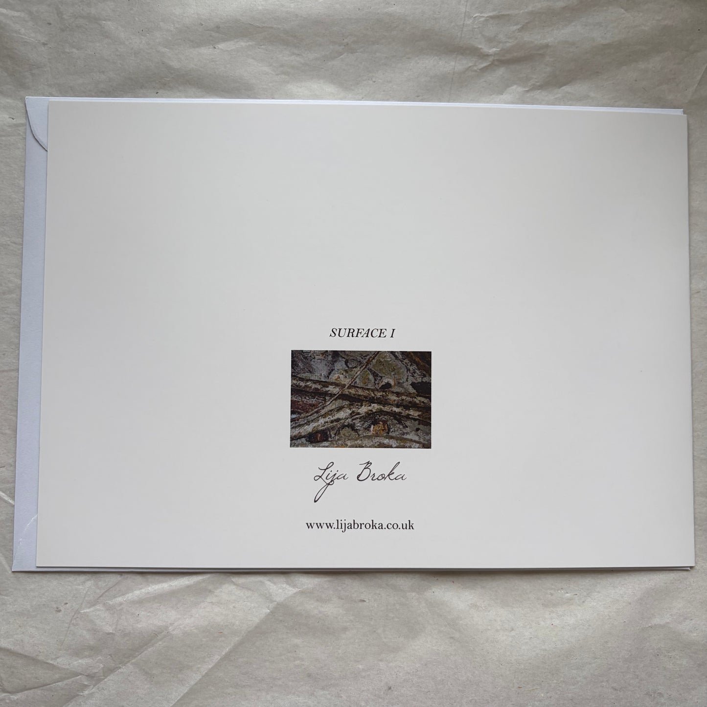 Surface I greeting card